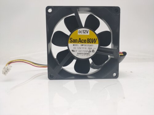 9WP0812G401 [DC San Ace80W  80x25mm 12VDC IP68 防尘防水风扇
