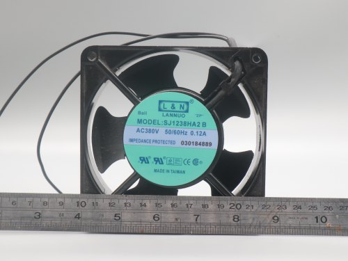 全新LN LANNUO轴流风机380V散热机柜风扇SJ1238HA2B排烟12cm12038