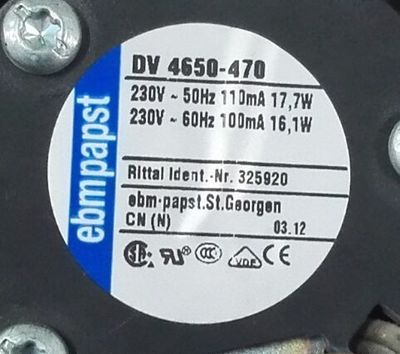 德国ebmpaps风扇 DV4650-470 DV4600-492 12038 220V威图机柜风机