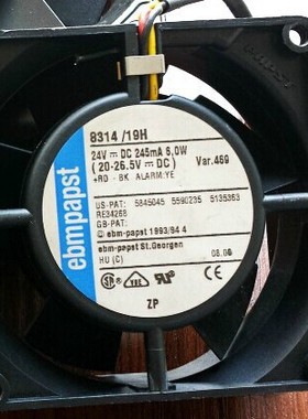 MULTIFAN 8314/19H 24V原装正品德国PAPST80*80*32大风量设备风扇