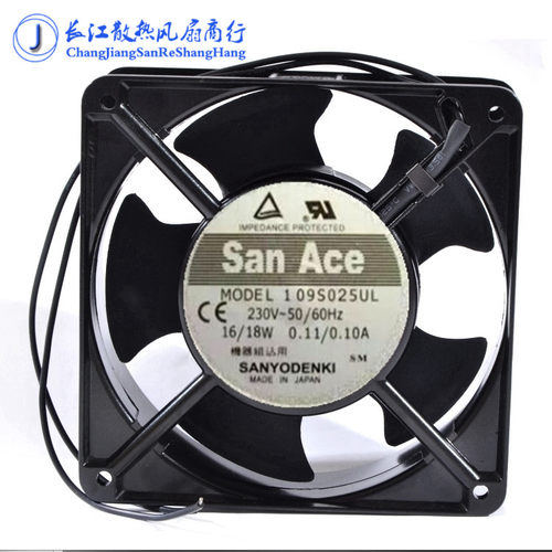 日本三洋 SAN ACE120 109S025UL 12038 230V 12CM 变频器机柜风扇