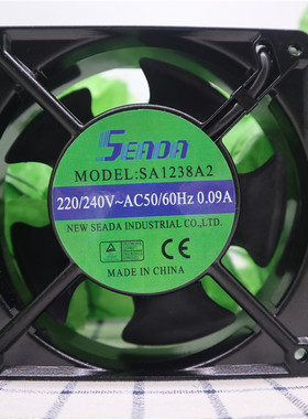 台湾 SEADA SA1238A2 12CM 12038 220V 0.09A 激光 焊机 散热风扇
