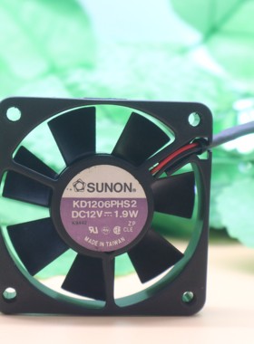 建准 SUNON 6015 KD1206PHS2 12V 1.9W 电磁炉吹风机散热风扇