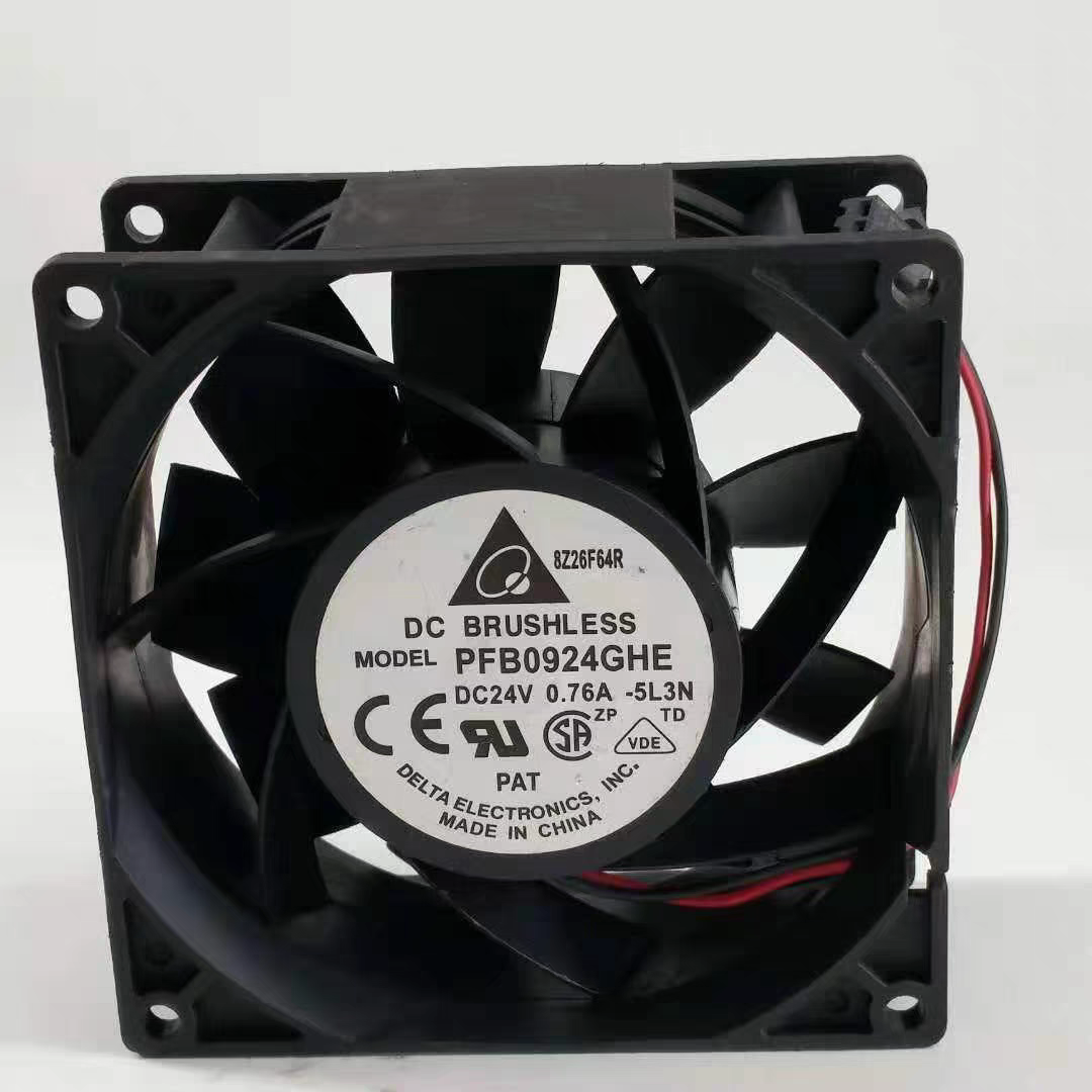 全新台达 PFB0924GHE 9CM/厘米 24V 0.76A 变频器散热风扇