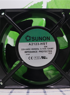 建准SUNON A2123-HBT/HST/GN 220V 12cm 12038 机箱铜线散热风扇