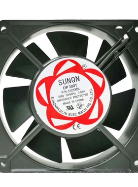 全新建准SUNQN DP300T P/N3123XBL 1238 380V双滚珠轴承散热风扇