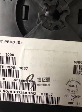 原装正品贴片ADG736BRMZ 丝印SAB MSOP10 CMOS双通道单刀双掷开关
