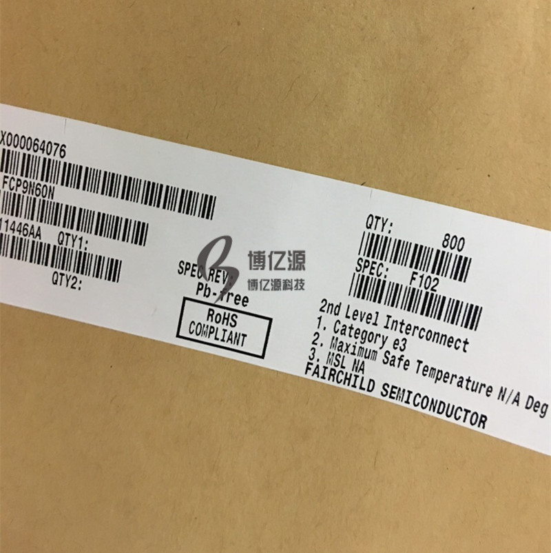 原装正品直插FCP9N60N TO-220 场效应管MOS管600V 9A FCP9N60N