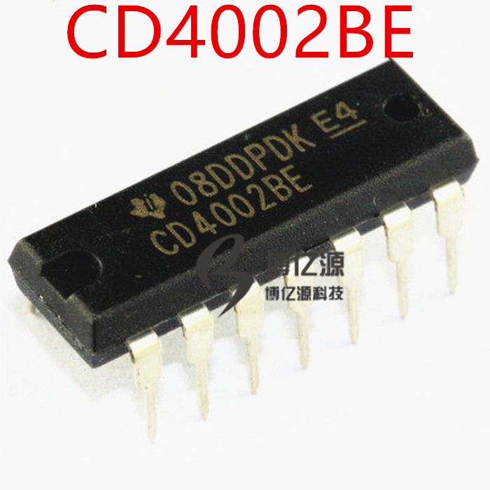 原装正品 CD4002BE CD4002 双4输入或非门 直插DIP-14