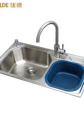 科勒佳德不锈钢水槽双槽套装小R角洗菜盆洗碗槽80150T-2S-NA