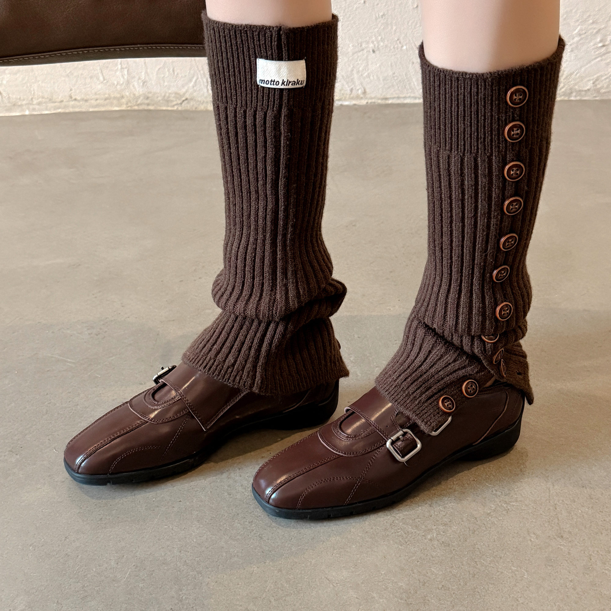 2.5cm真皮低跟方头英伦风小皮鞋女内增高平底皮带扣复古懒人单鞋,女鞋,深口单鞋,淘宝优惠券,粉丝福利购,淘宝优惠卷