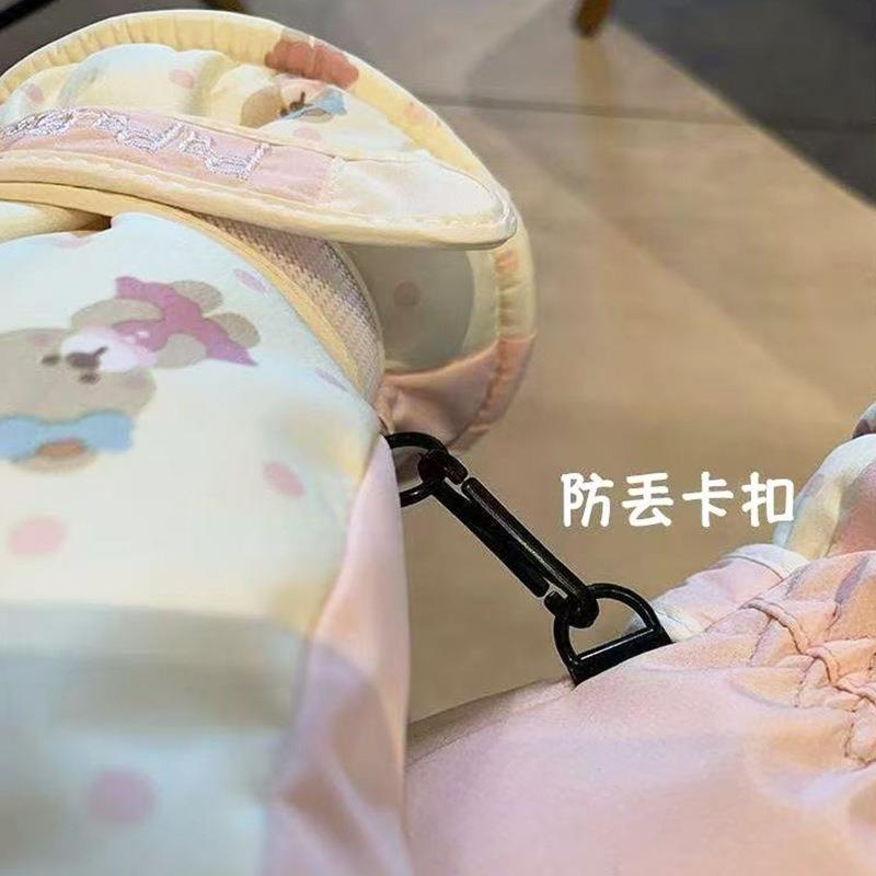 冬季小熊滑雪手套女防保暖