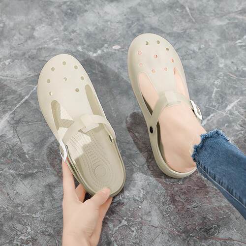 玛丽珍洞洞鞋女夏季护士孕妇