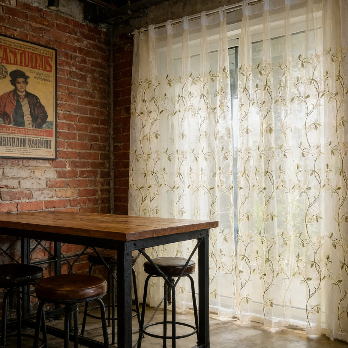 2026乡村田园美式刺绣纱帘阳台卧室客厅适配透光高颜值成品窗纱