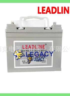 LEADLINE蓄电池EVF55发电站数据中心UPS电源12V55AH狭长型电瓶