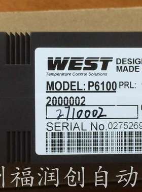 英国WEST温控器P6100-1301002代理现货供应PID控制WEST P6100