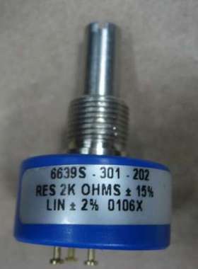 原装墨西哥BOURNS电位器6639S-301-202 RES 2K OHMS