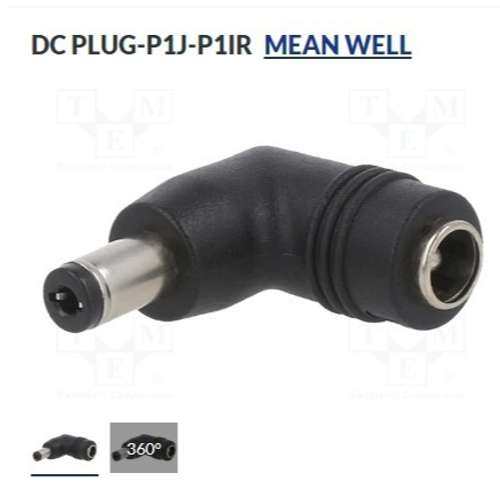 DC PLUG-P1J-P1IR适配器; 插头: 直角;