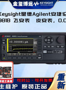Keysight是德 B2981B 飞安表/皮安表，0.01fA