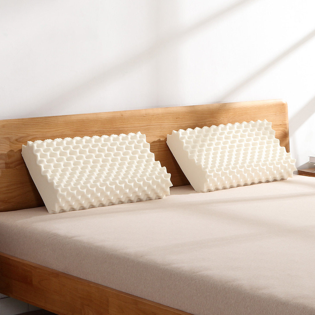 8H泰国天然乳胶单人高低按摩枕