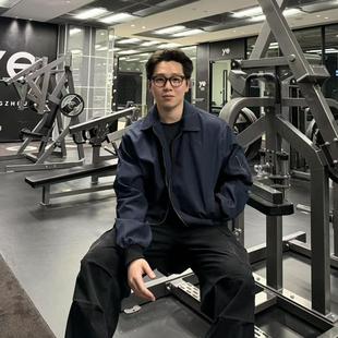 22TREE 美式复古纯色棒球服夹克男女休闲秋冬小众百搭防风外套