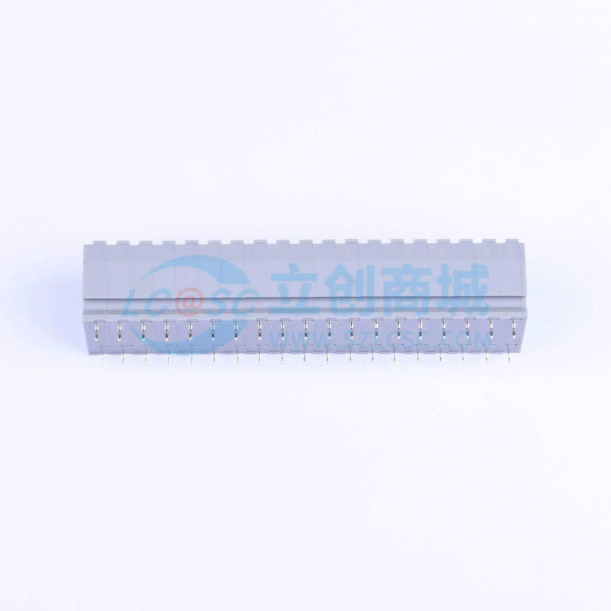 弹簧式接线端子KF250T-5.0-2*19P 插件,P=5mm 2x19P 灰色