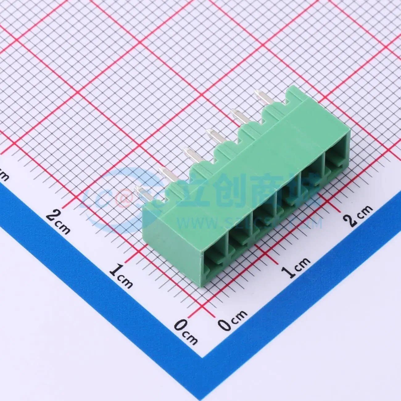 插拔式接线端子MX15EDGVC-3.81-06P-GN01-Cu-A 插件3.81mm 1x6P