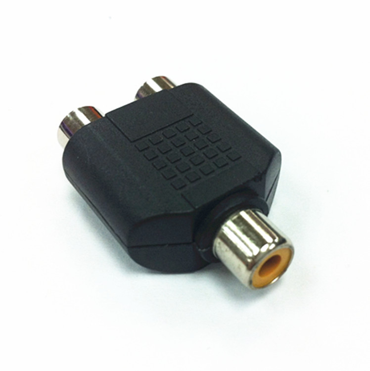 莲花母头 rca AV RCA 1母分2母 一分二转换转接头三通