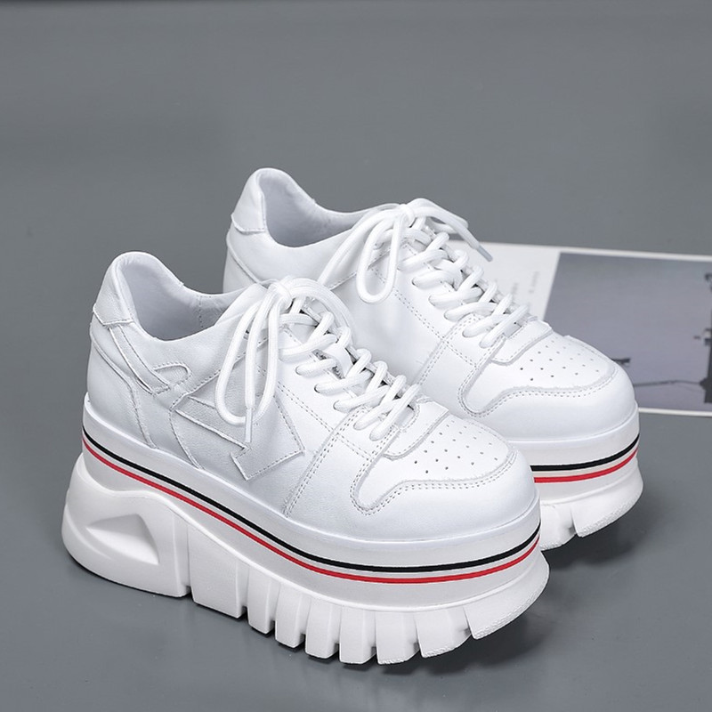 欧洲站女鞋真皮松糕休闲运动