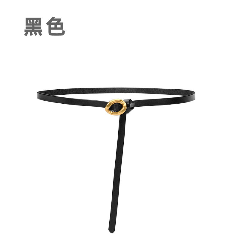 牛皮百搭大衣连衣裙小腰带