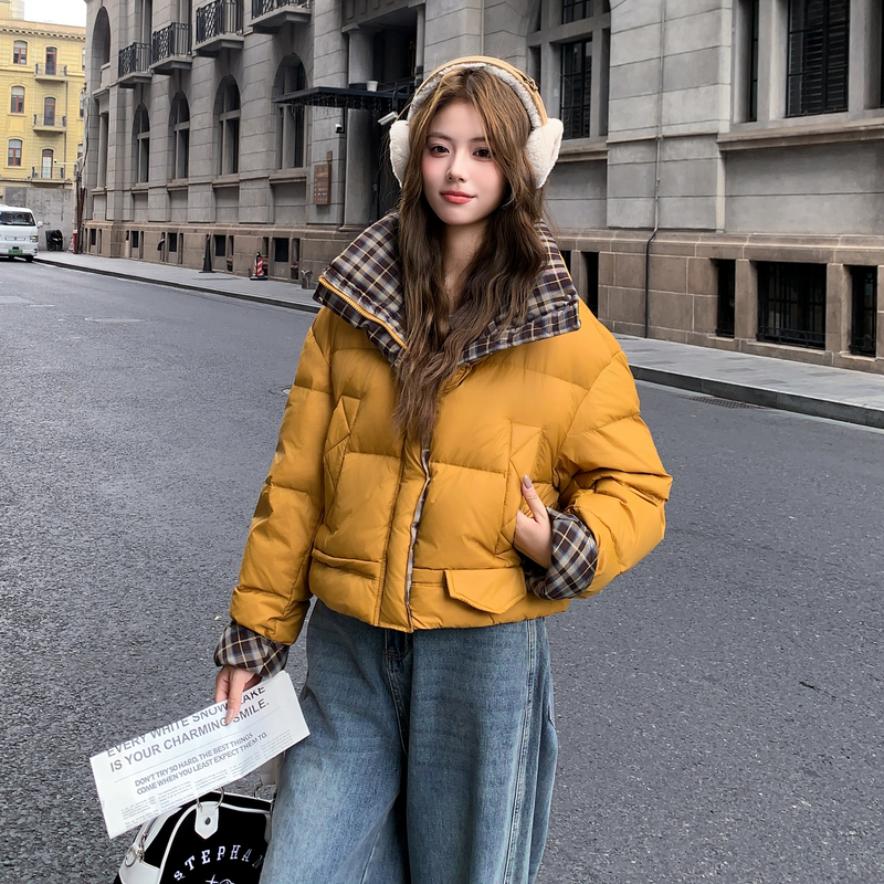 新款现货2025稳定棉衣拼接黄色6638P165K248,女装棉衣/棉服,杭阁服饰 新款现货2025稳定棉衣拼接黄色6638P165K248,女装棉衣/棉服,杭阁服饰