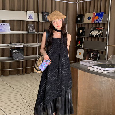 现货2026新款夏季波点吊带连衣裙女连衣裙8623p115K168