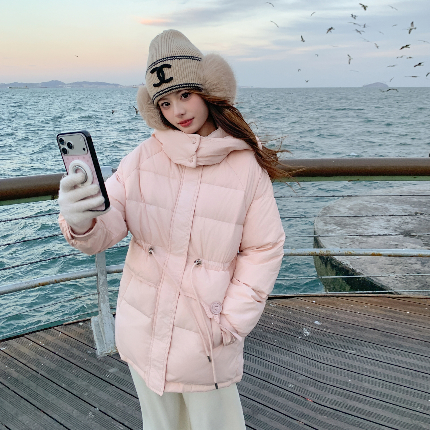 现货2025新款主推白鸭绒羽绒服女6657P235K358