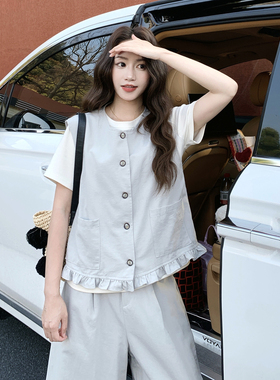 现货026新款夏季松弛感气质两件套极简风RF2B066-6682-P155K248