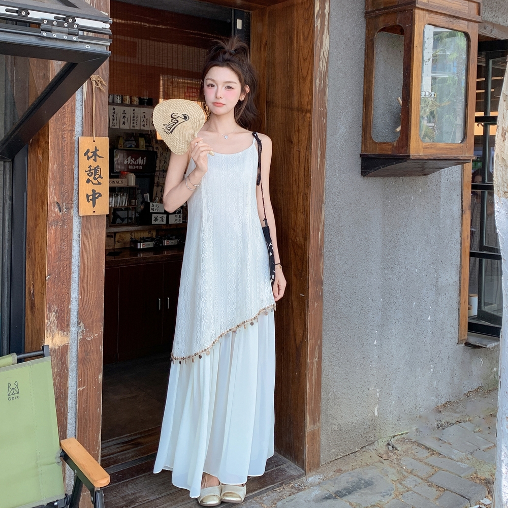 现货2025新款法式小香风吊带裙8651p135K198，商品下架区商品下架区，杭阁服饰