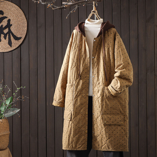 冬季 口撞色设计感轻薄棉衣夹棉外套菱格保暖棉服 宽松连帽棉袄女袖