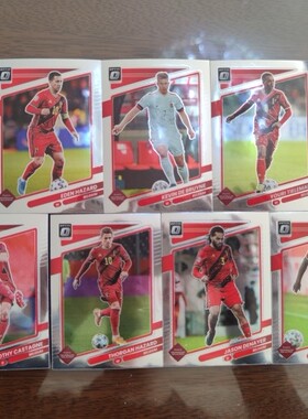 足球球星卡 2021-22 optic系列 比利时全套普卡 德布劳内阿扎尔等