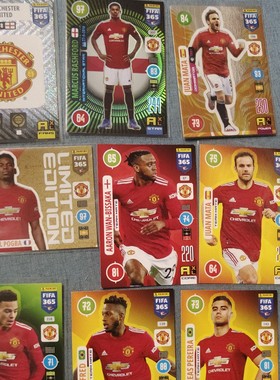 足球球星卡 帕尼尼2020-21 FIFA 365 Adrenalyn XL TCG曼联队普特