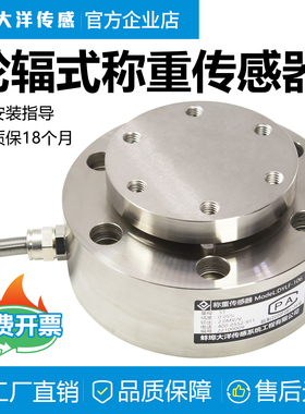 大洋高精度轮辐式称重传感器测力秤重量重力机压力机承重DYLF106