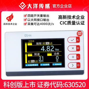 大洋动态扭矩显示控制仪表扭矩力转速功率检测控制记录传输054N