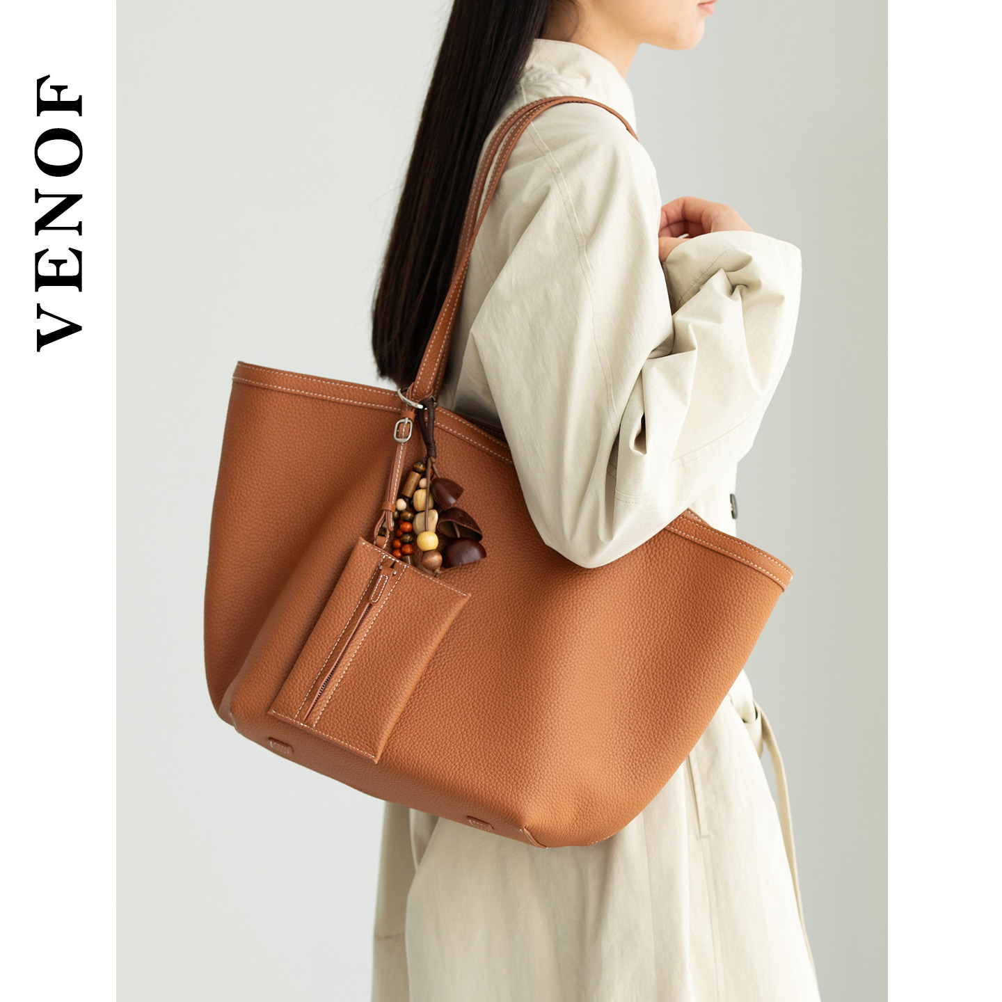 维洛芬品牌正品头层牛皮托特包