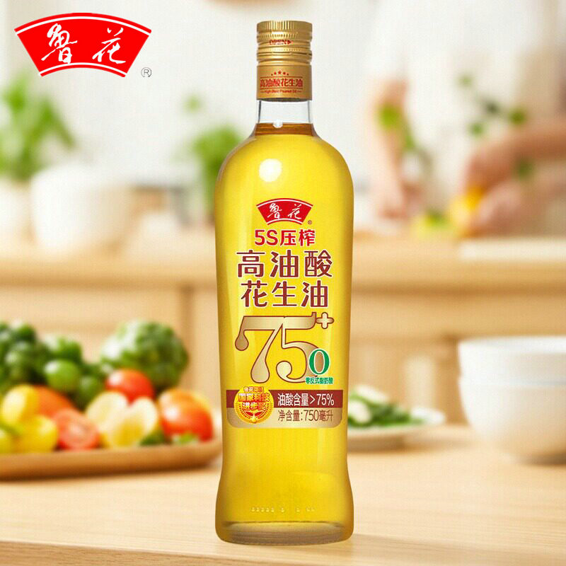 鲁花高油酸5S压榨一级花生油小瓶图片
