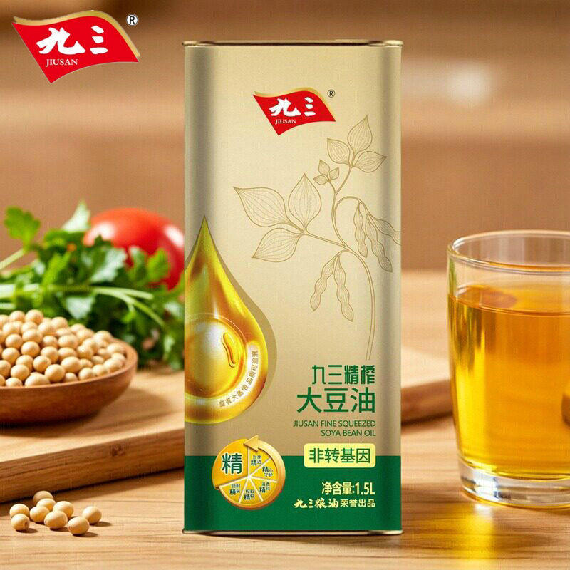 九三精榨压榨大豆油小桶笨榨豆油