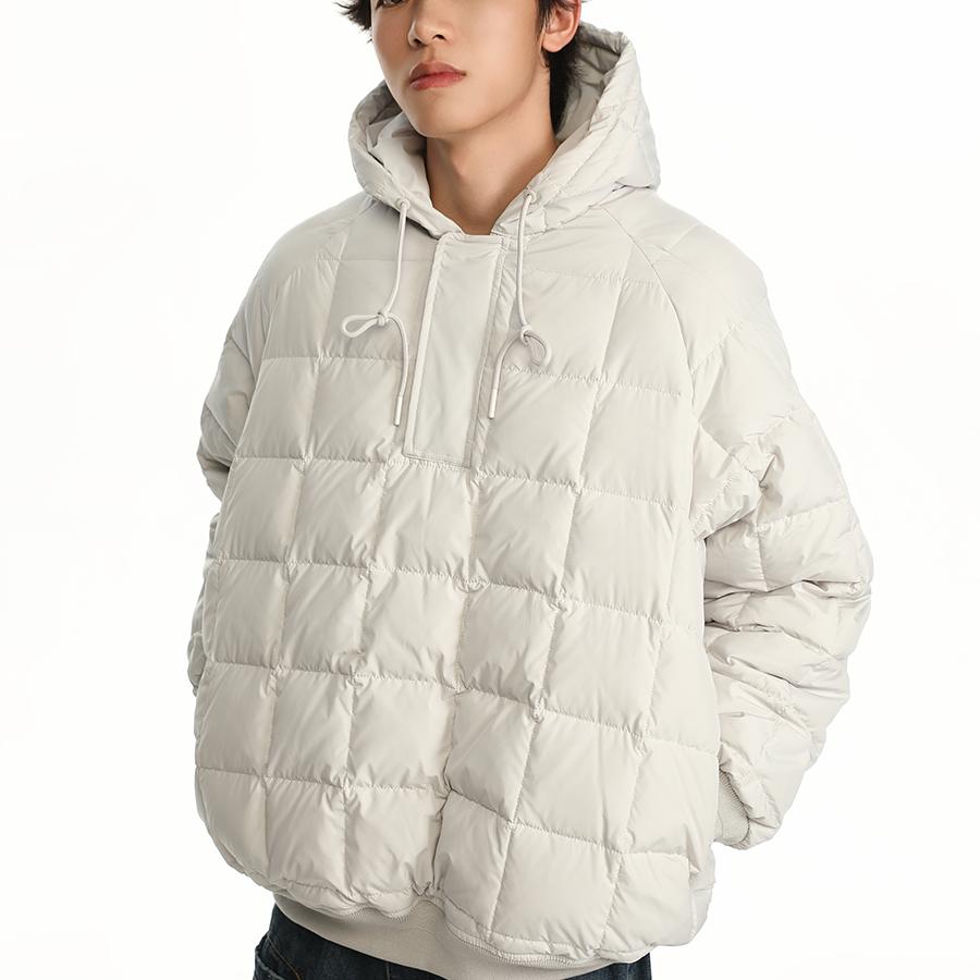 连帽运动套头衫羽绒服