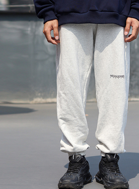 TSAS太阳照常升起 潮牌印花基础秋冬情侣束脚卫裤哈伦裤运动裤子