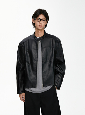 TSAS 冬季Cleanfit皮衣外套短款上衣