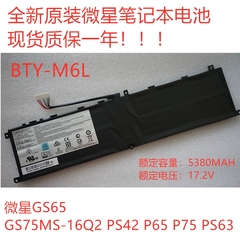全新原装微星 BTY-M6L,GS65 8RF,GS75 MS-16Q2,PS42 P65 P75 PS63