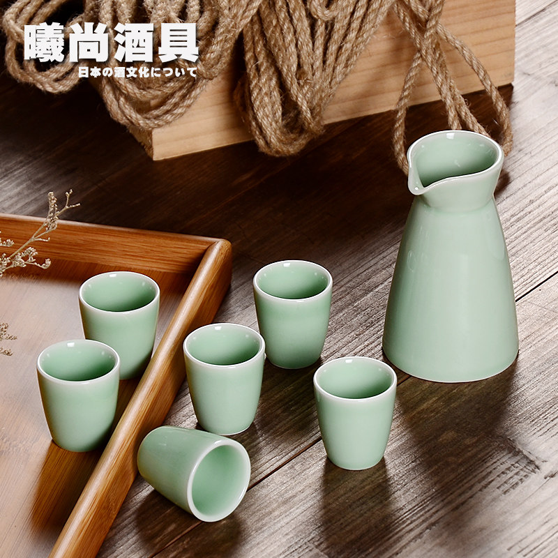 特价陶瓷酒具套装分酒器白酒杯酒壶黄酒小酒盅清酒具烈酒杯一口杯_虎窝淘