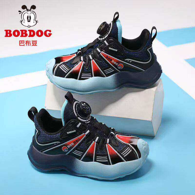 巴布豆儿童网面运动鞋2026春夏季网面男童旅游鞋女孩休闲鞋透气