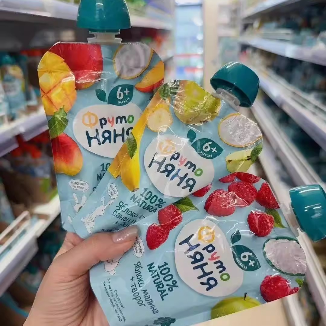 俄罗斯采购ФрутоНяня儿童幼儿辅食水果泥零食